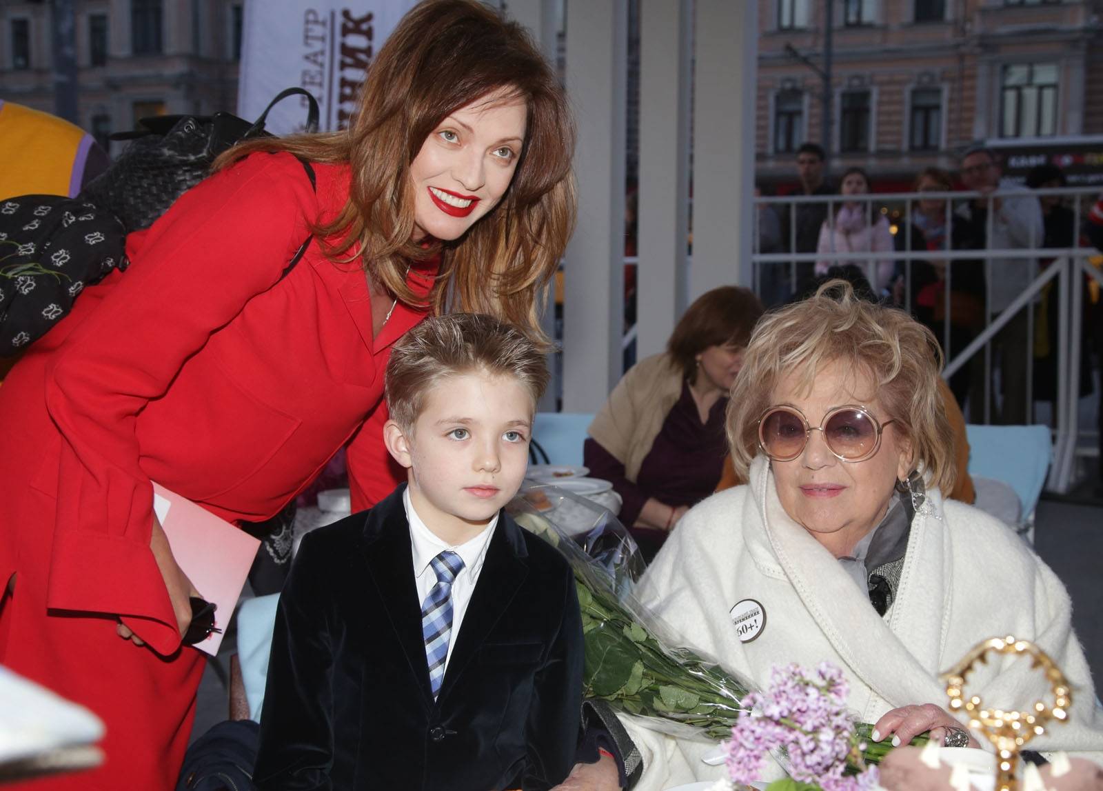Ольга Дроздова с сыном 2022